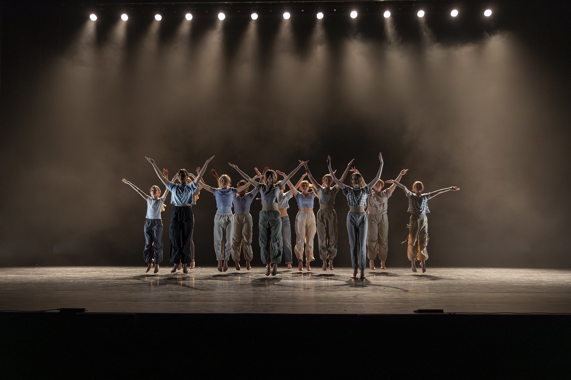 Dancers on stage during the Making Moves National Platform at Sadler's Wells