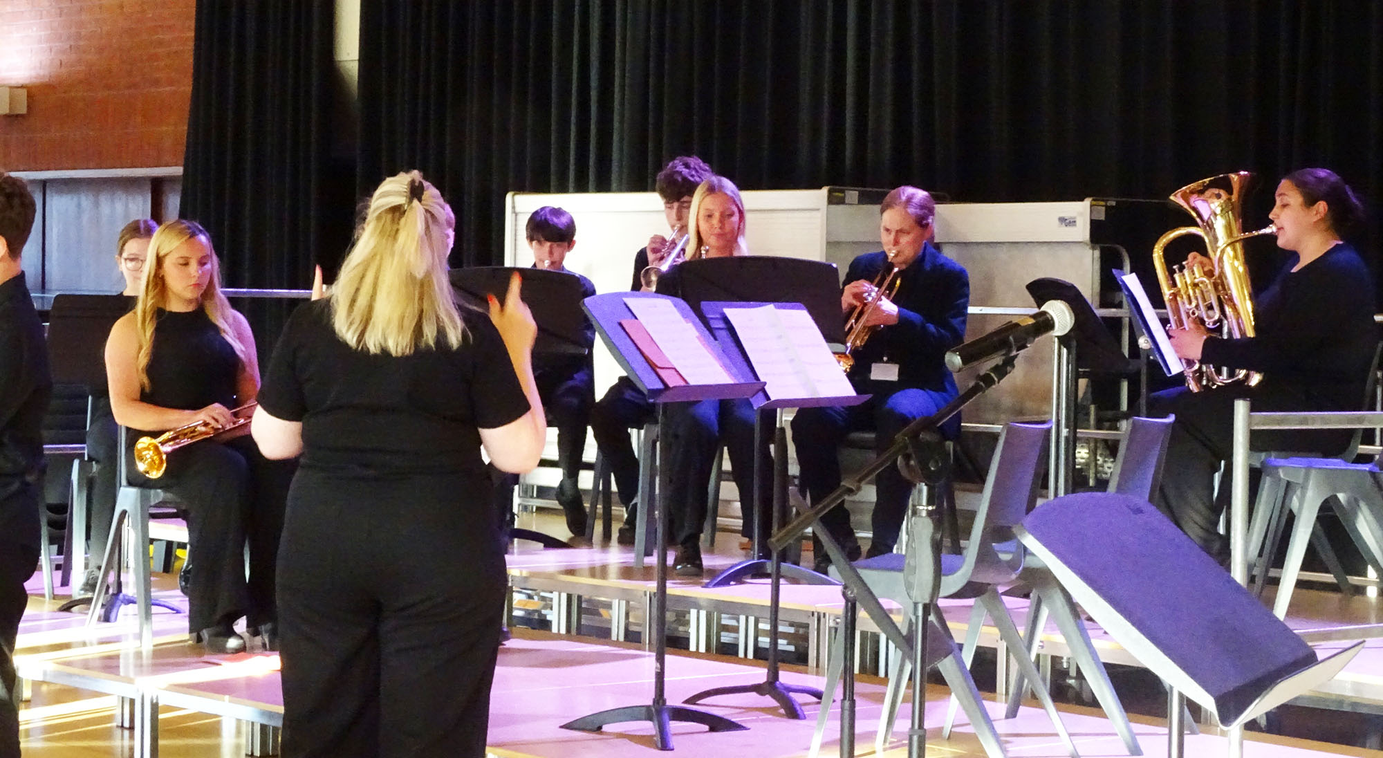 Brass Ensemble performing at the 2025 Leavers' Concert