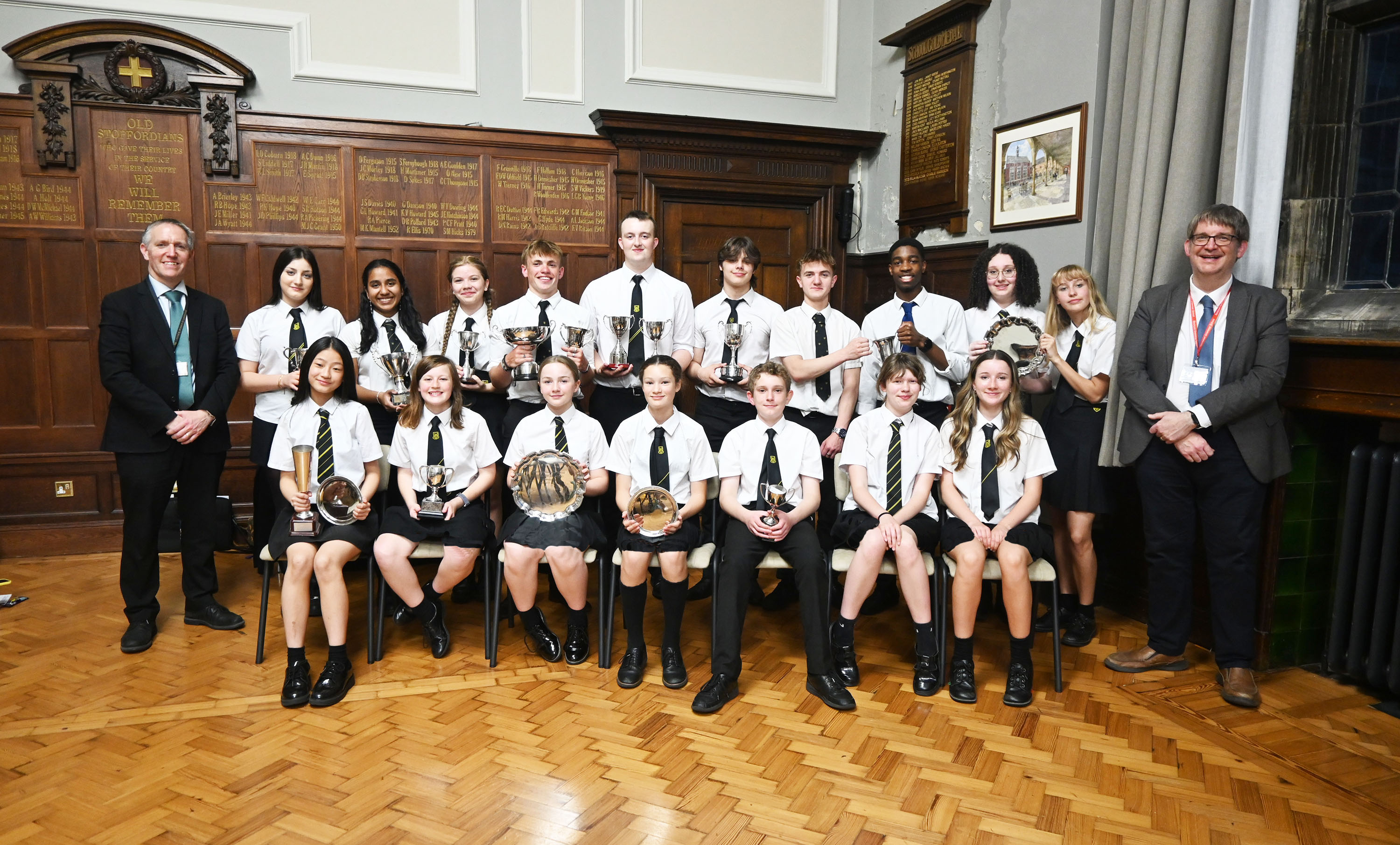 Winners pose for a photo at the 2025 Music Festival