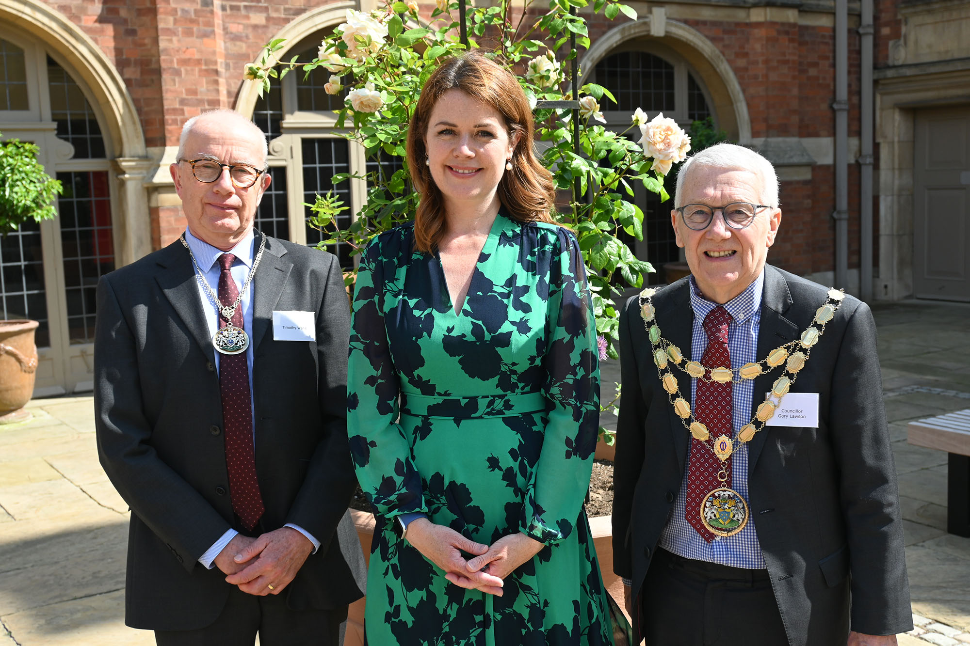 The Head and distinguished guests pose for a photo in the quad during Speech Day 2025
