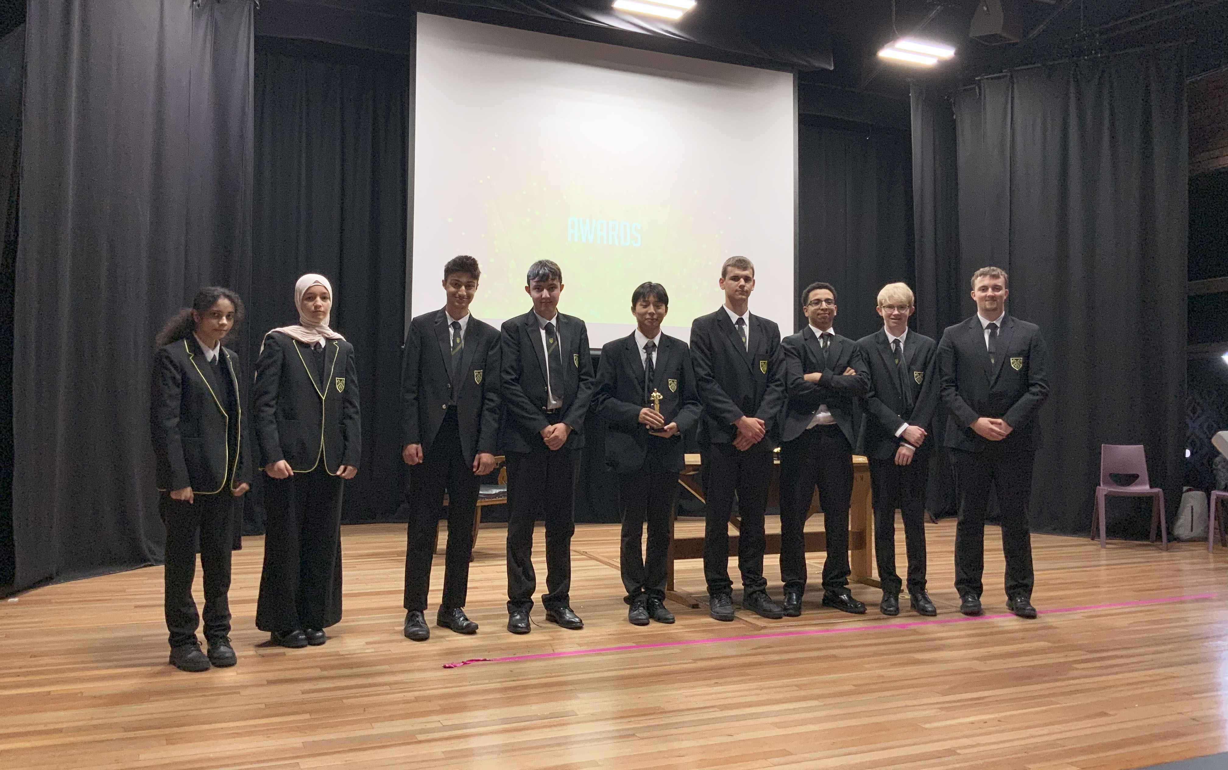 One of the winning teams from the One Day Film School pose for a photo